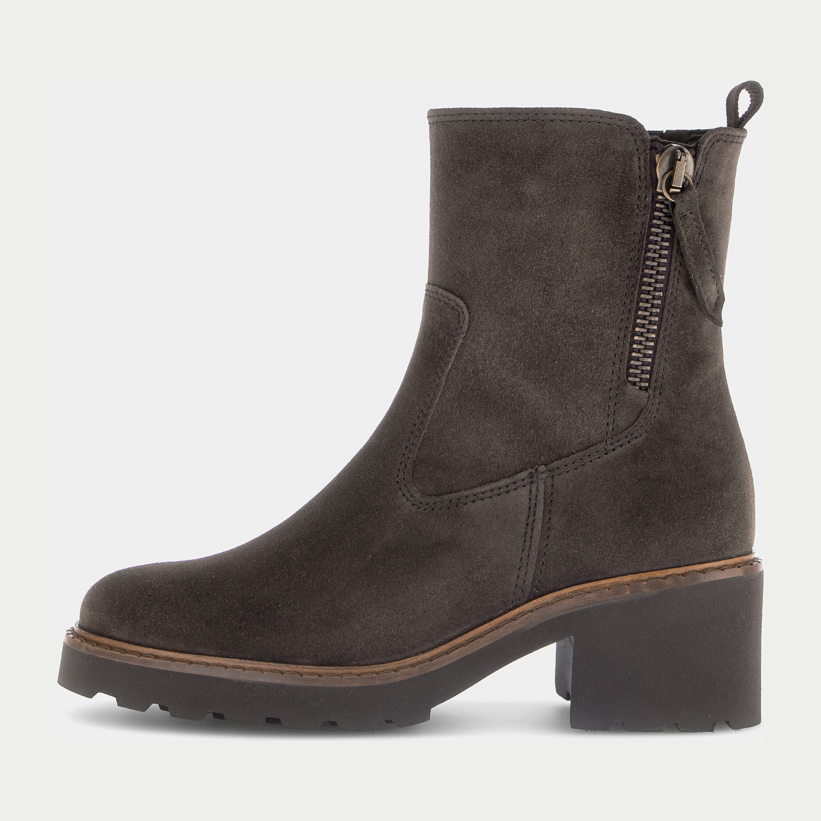 Calvone Brown Leather Ankle Boots