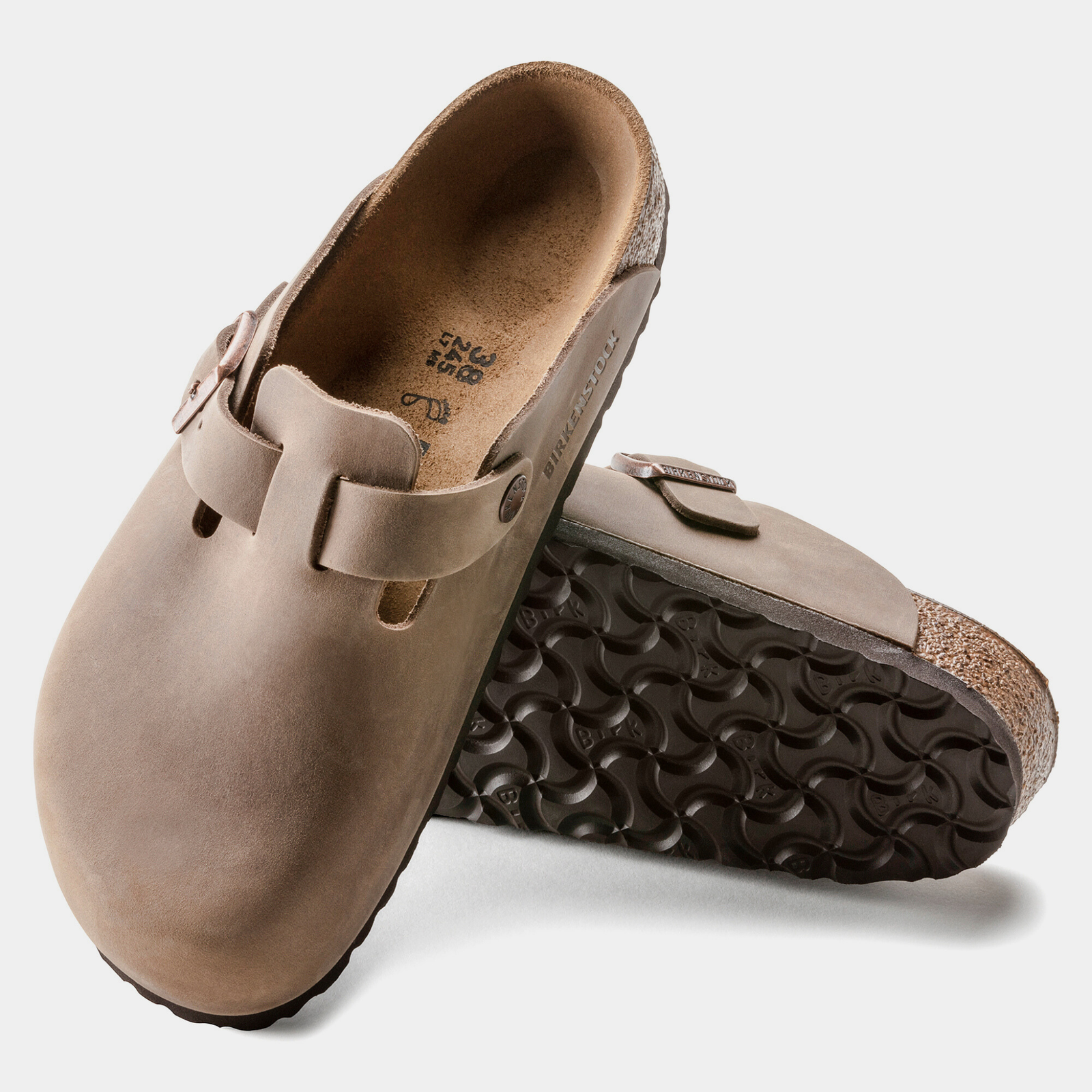 Boston Oiled Leather Tobacco Brown Flats