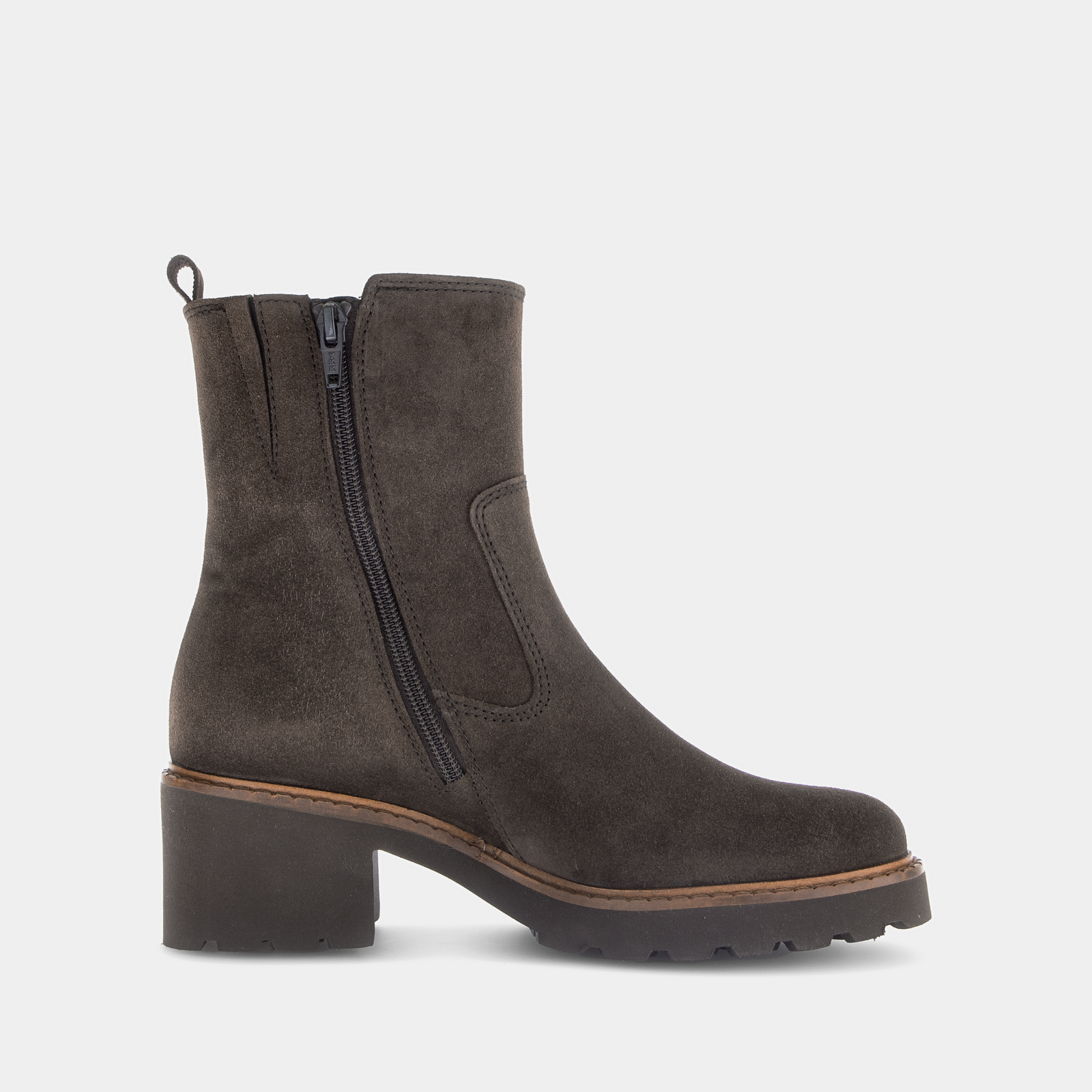 Calvone Brown Leather Ankle Boots