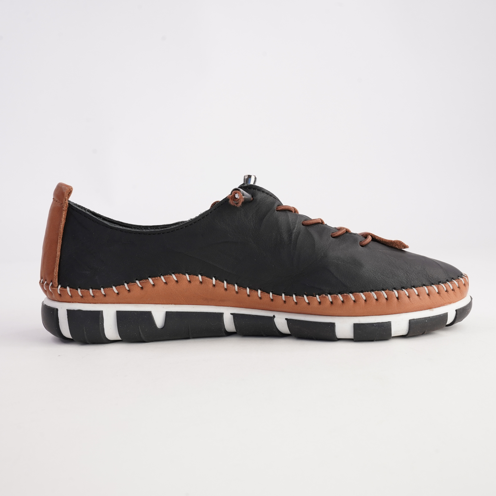 Chino Black Leather Sneakers