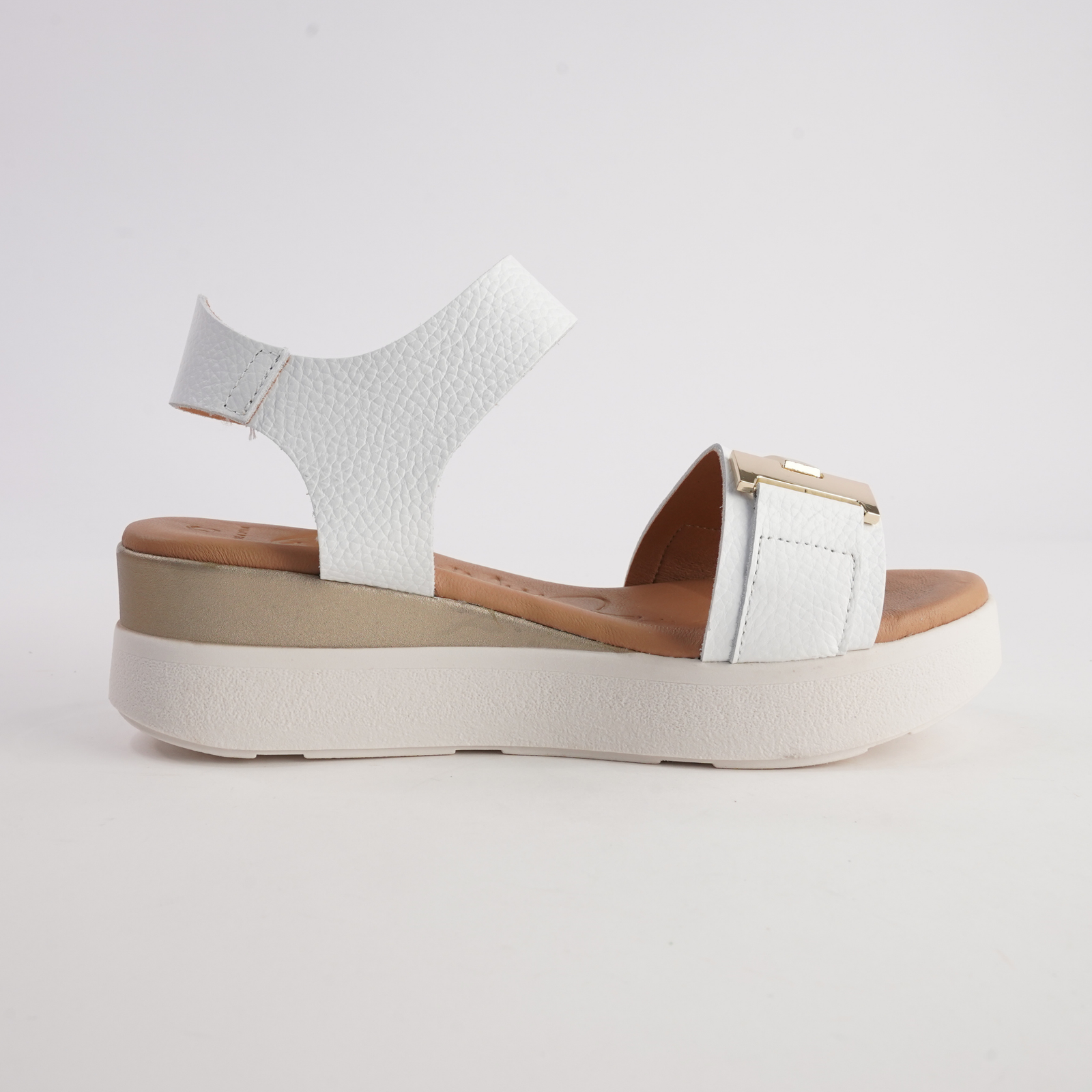 Saul Blanco Leather Sandals