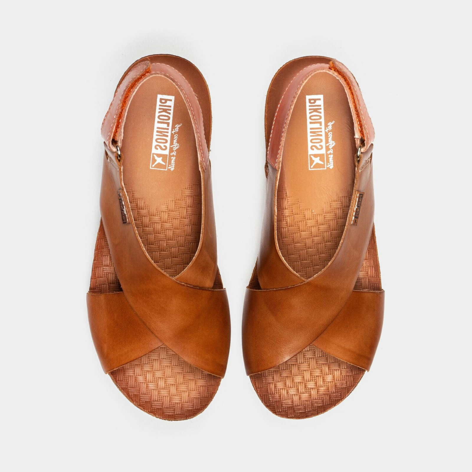 W9e-0912 Brandy Leather Sandals