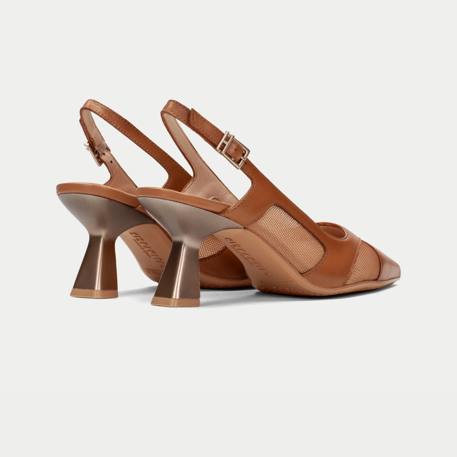 Hv254003 Tan Leather Heels