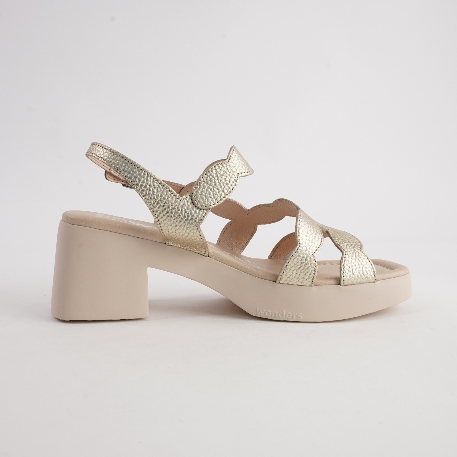 Dawn Platino Leather Heels