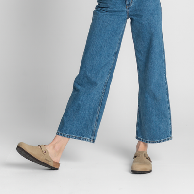 Boston Oiled Leather Narrow Tobacco Brown Flats