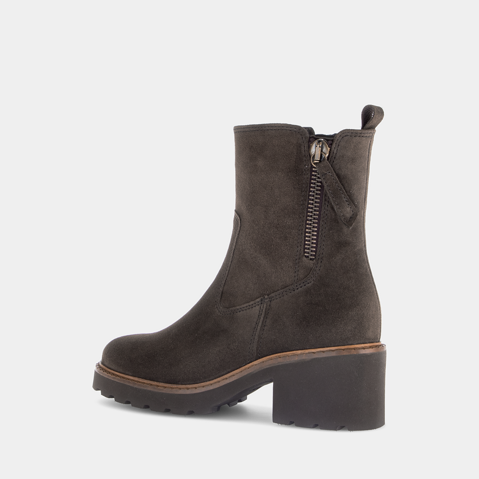 Calvone Brown Leather Ankle Boots