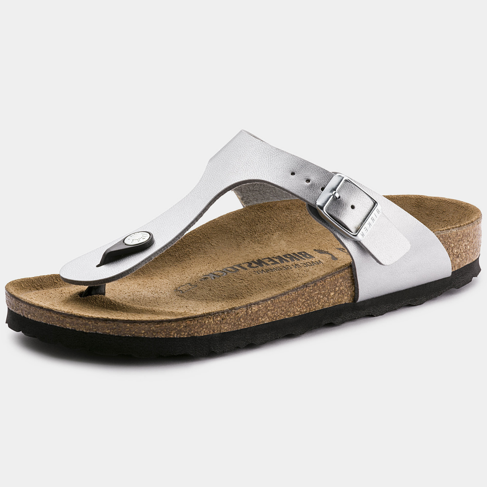 Gizeh Birko-flor Silver Sandals