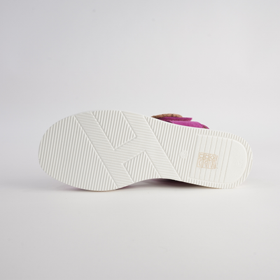 Aspen Fuchsia Leather Sandals
