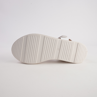 Saul Blanco Leather Sandals