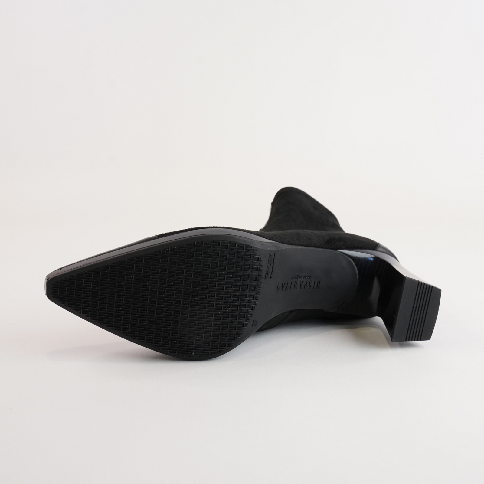 Hi243714 Soho Black/ Velour Black Leather Ankle Boots