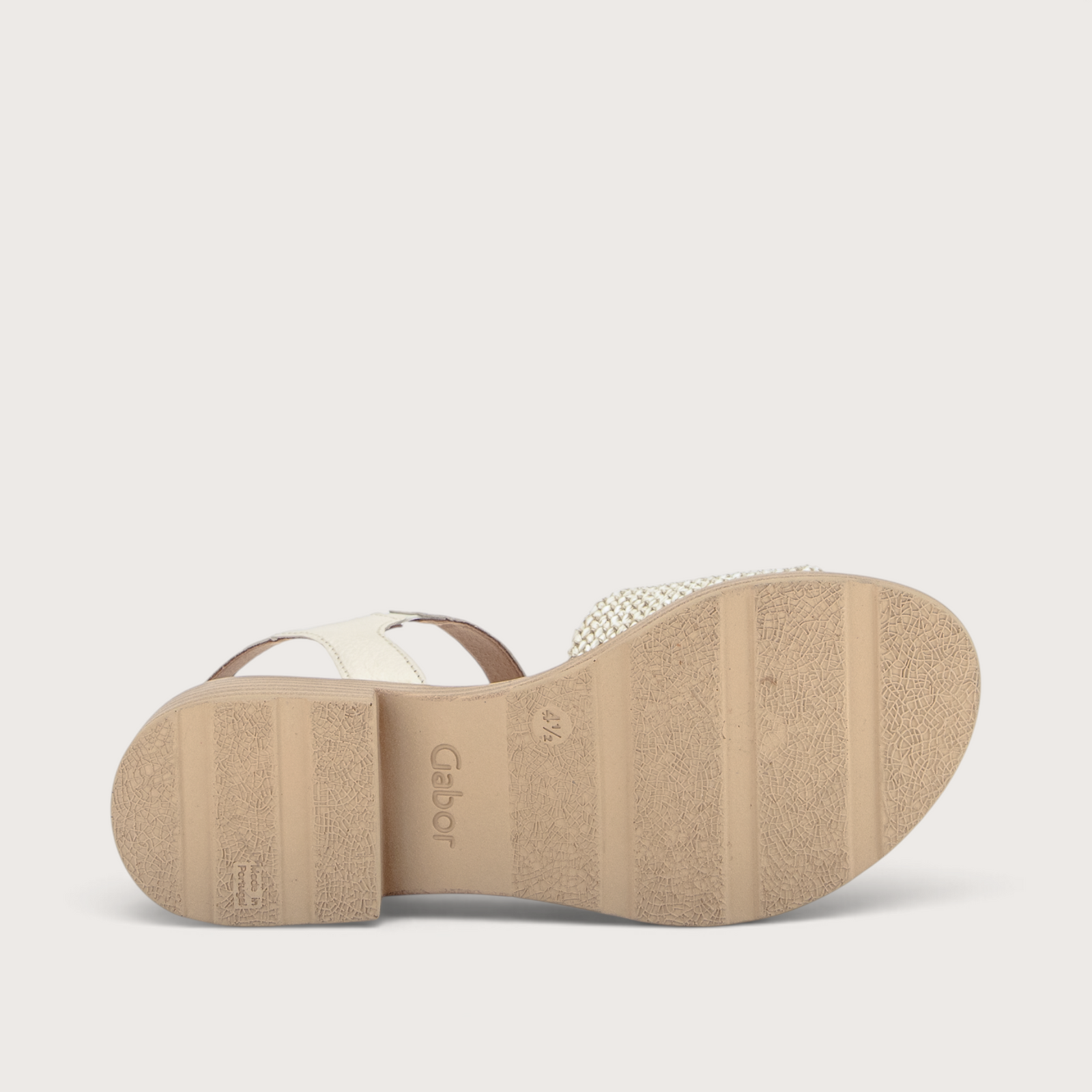 Bloom Latte Raffia Sandals