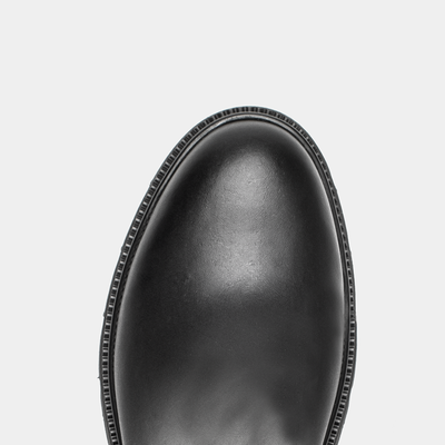 Selique Schwarz Leather Knee High Boots