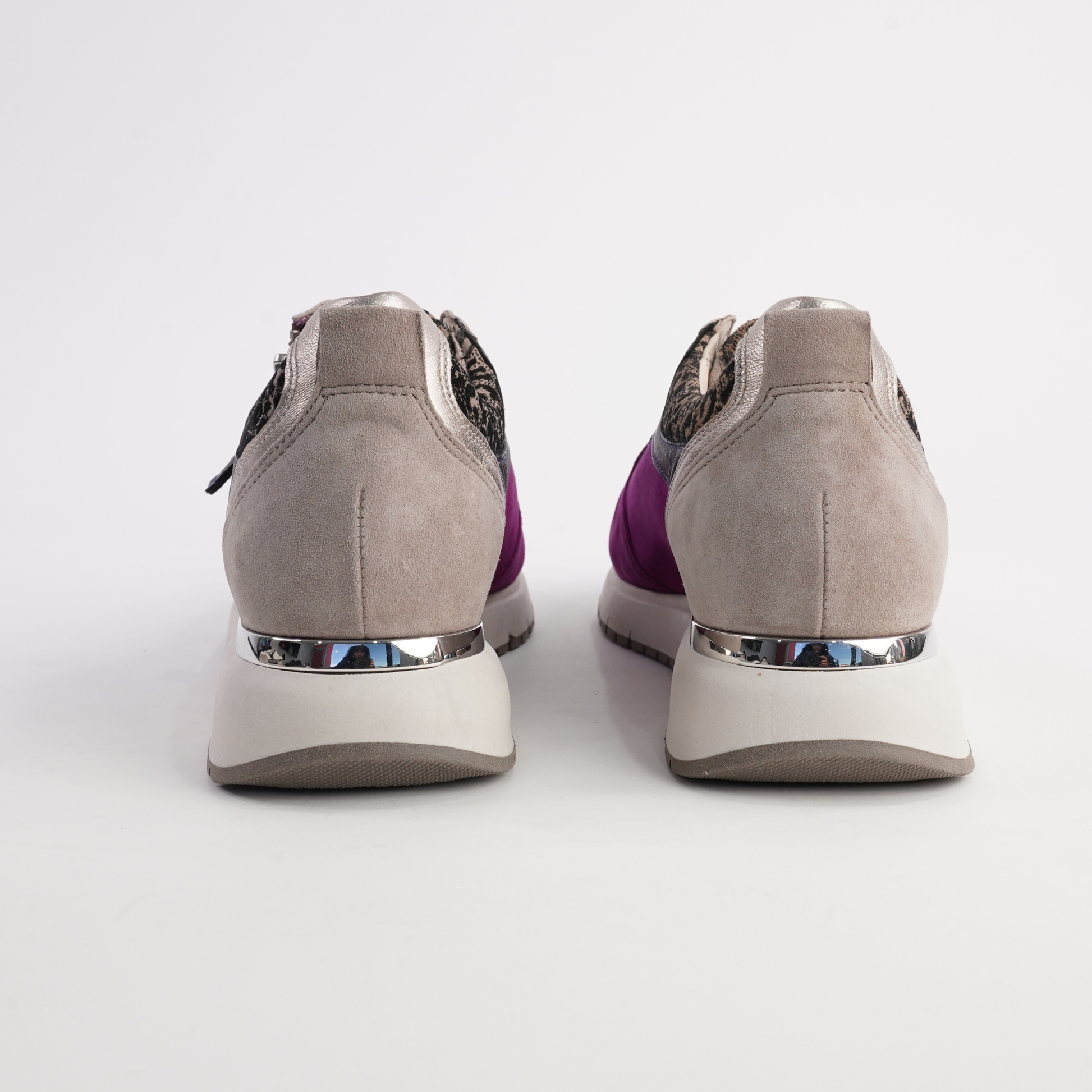 Glinda Purple Multi Leather Sneakers