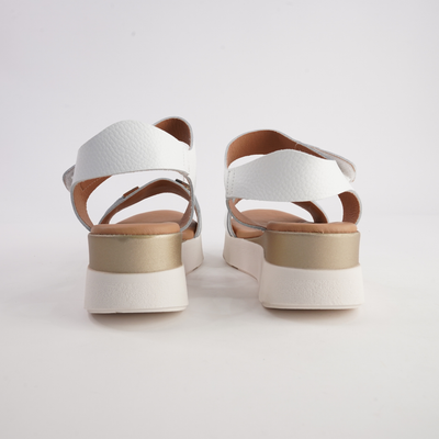Saul Blanco Leather Sandals