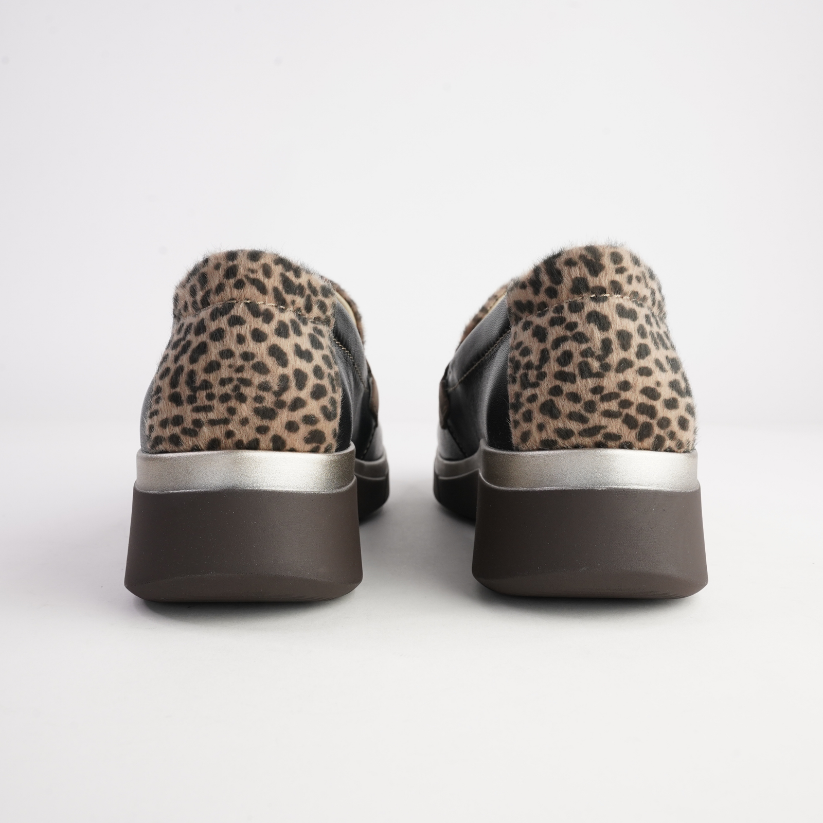 Maderia Oscelot Leather Loafers