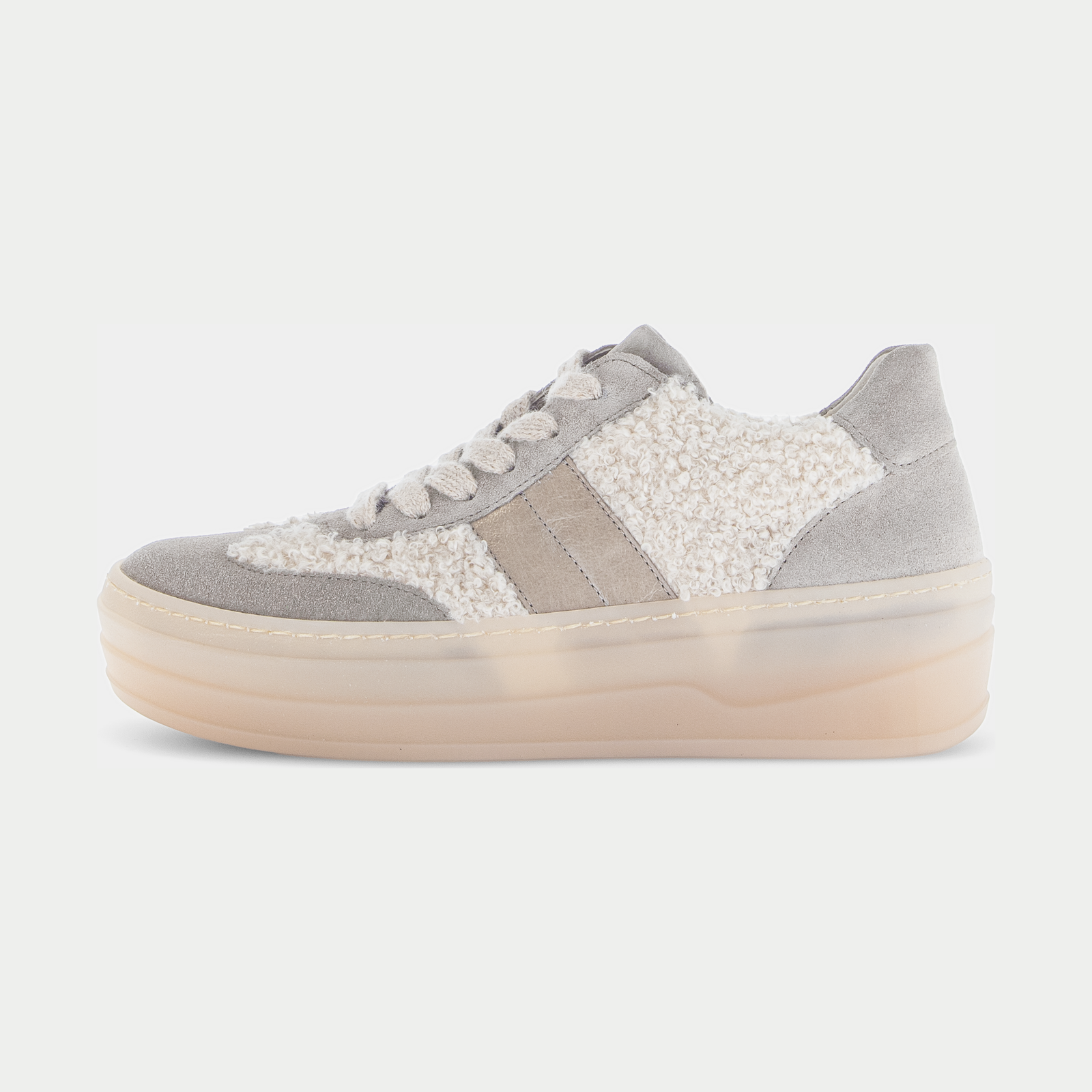 Nyvara Beige Kombi Leather Sneakers
