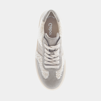 Nyvara Beige Kombi Leather Sneakers