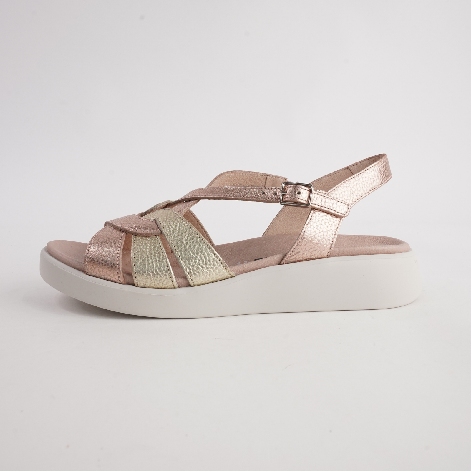 Cassidy Rose Metallic Multi Leather Sandals
