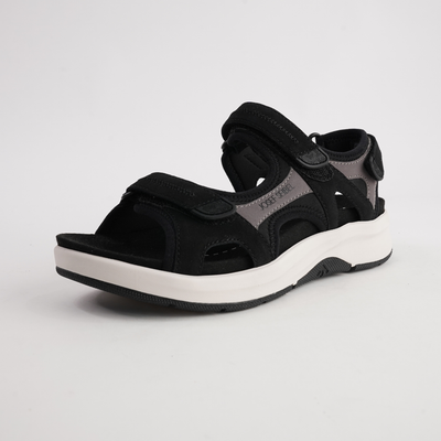 Estelle 02 Schwarz Combi Leather Sandals