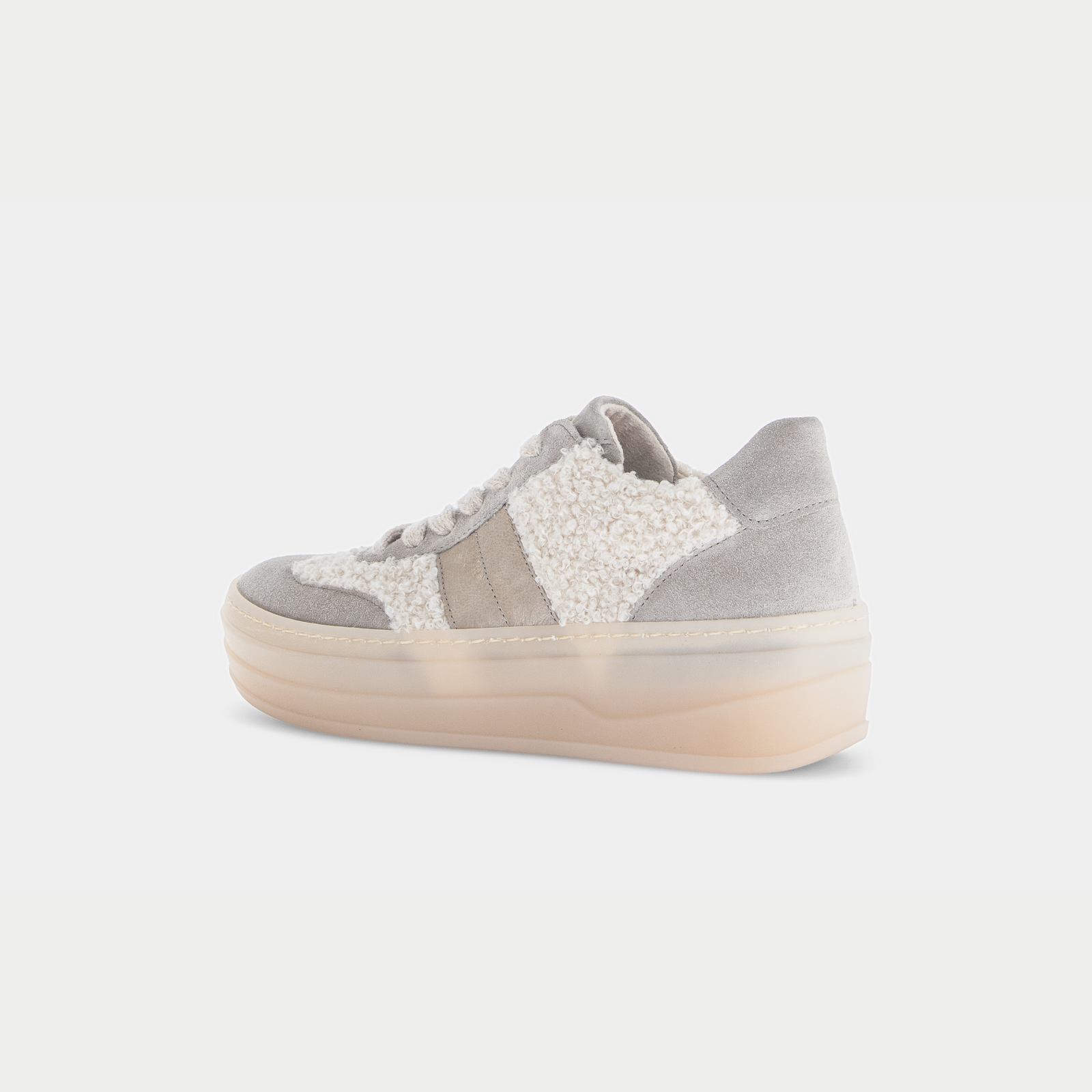 Nyvara Beige Kombi Leather Sneakers