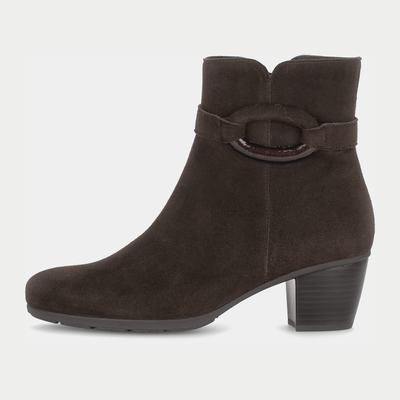 Mirellin Chocolate Leather Ankle Boots