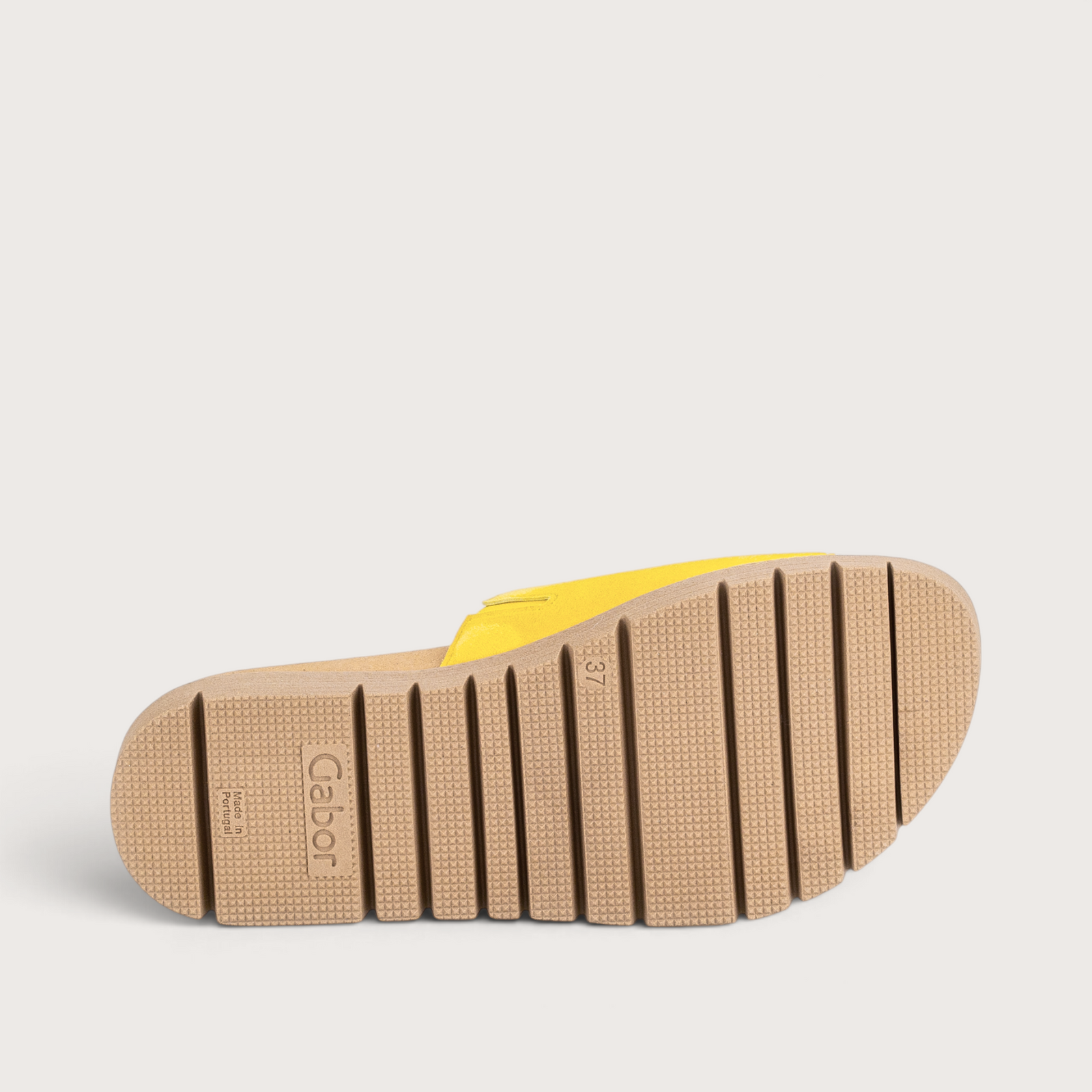 Lucille Yellow Suede Slides