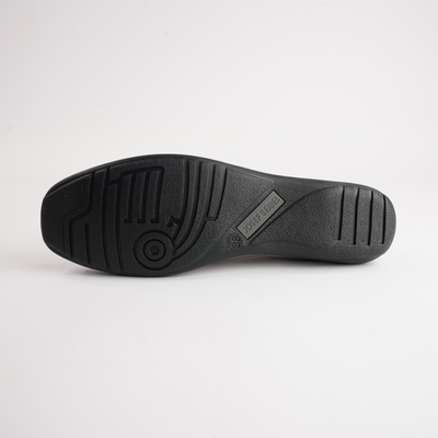 Fenja 01 Pewter Leather Ballet Flats