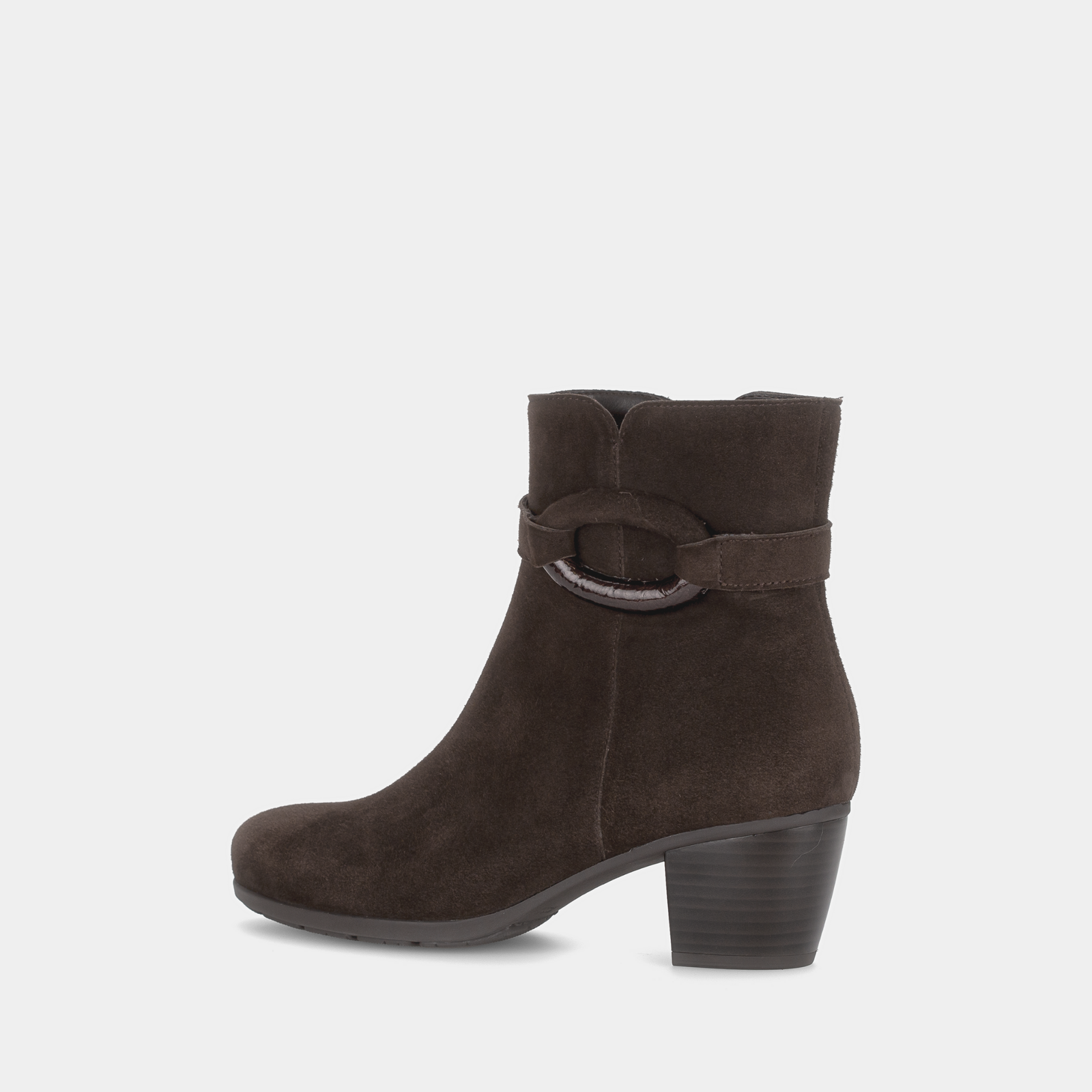 Mirellin Chocolate Leather Ankle Boots