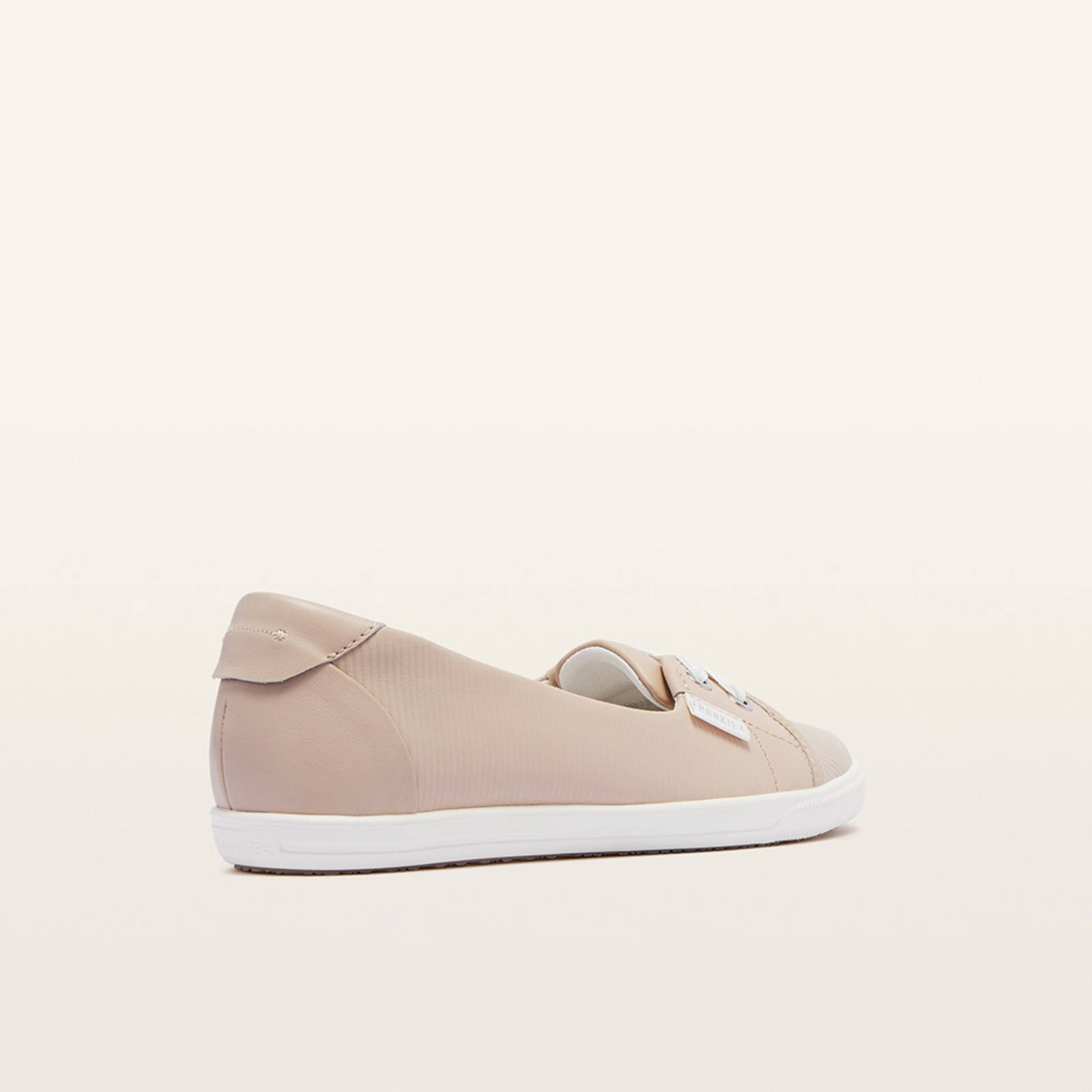 Hannah III Light Blush Emboss Leather Sneakers