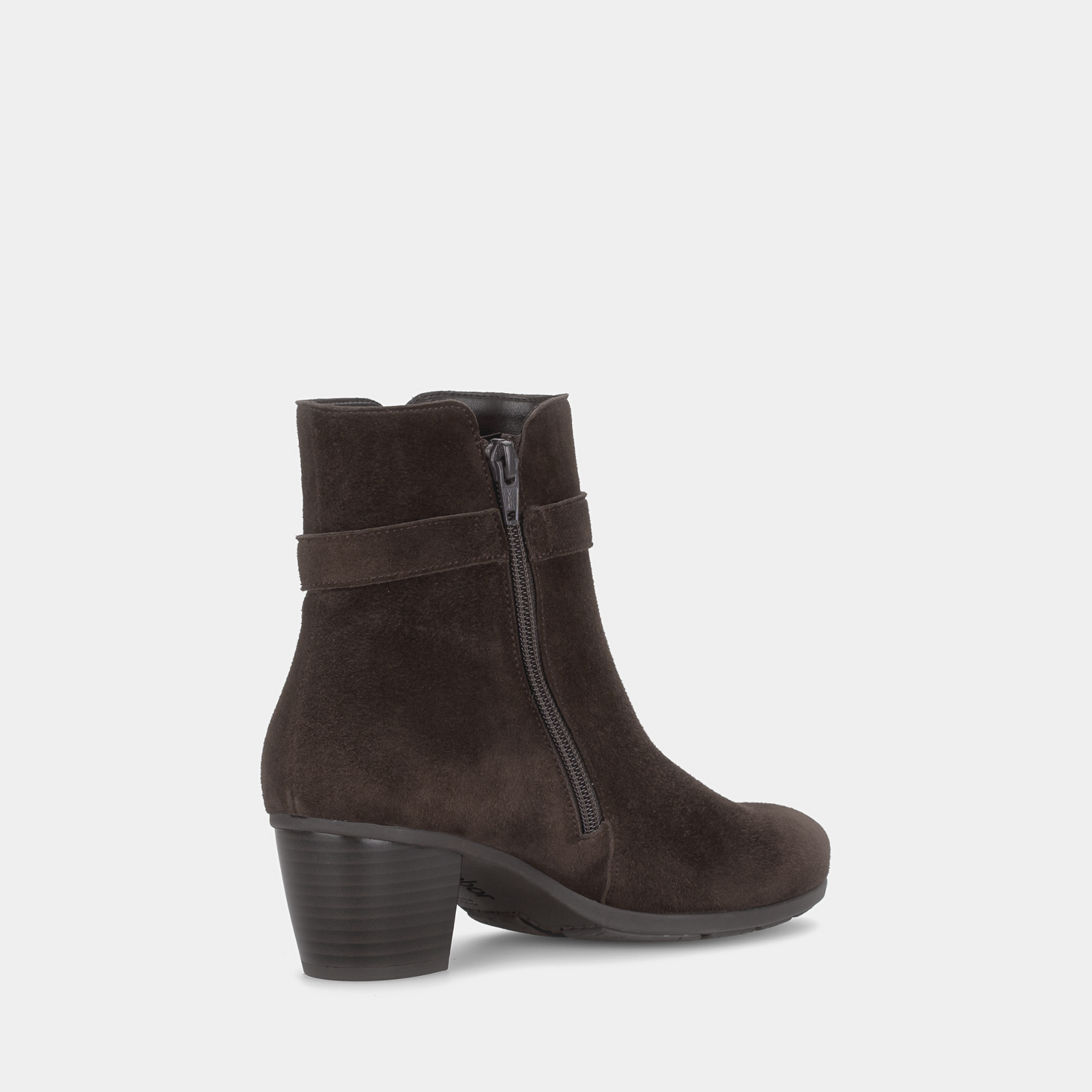 Mirellin Chocolate Leather Ankle Boots