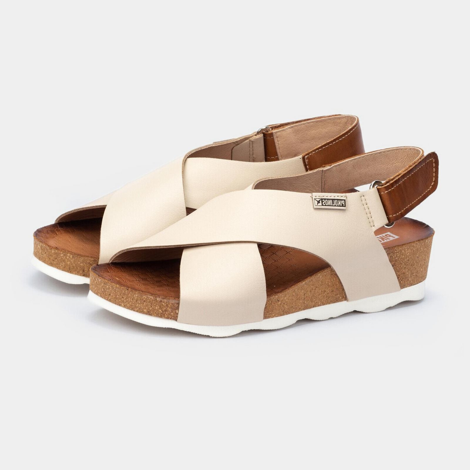 W9e-0912 Marfil Leather Sandals
