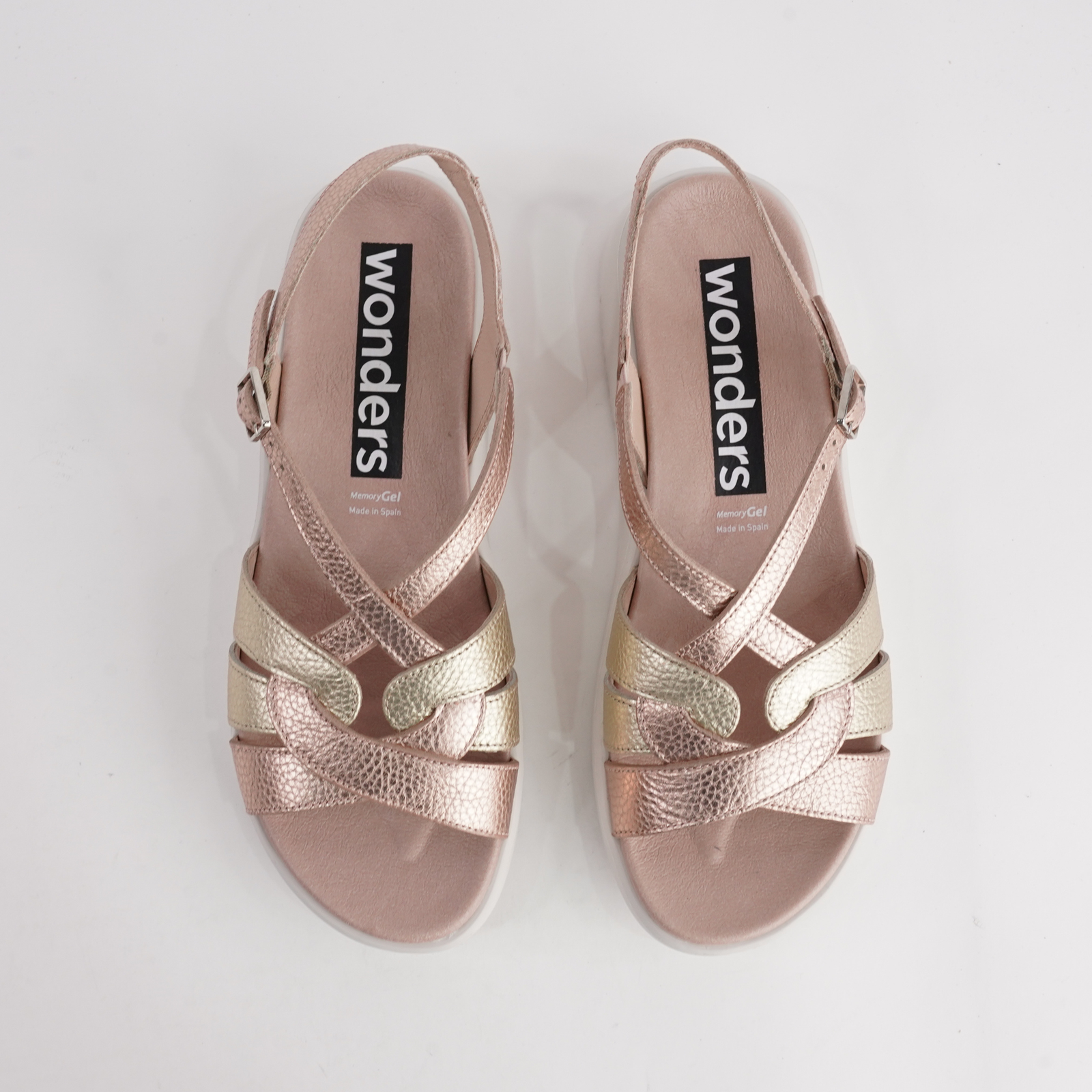 Cassidy Rose Metallic Multi Leather Sandals