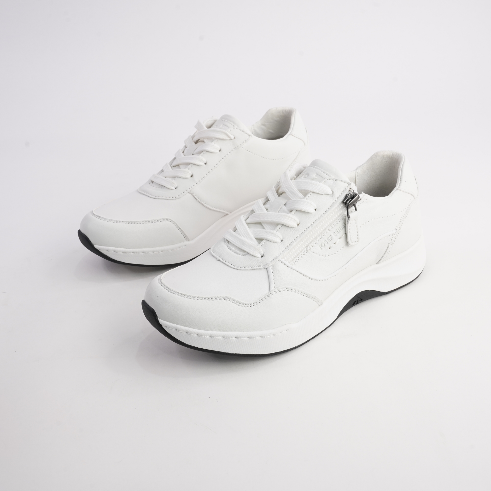 Ellie 06 White Leather Sneakers