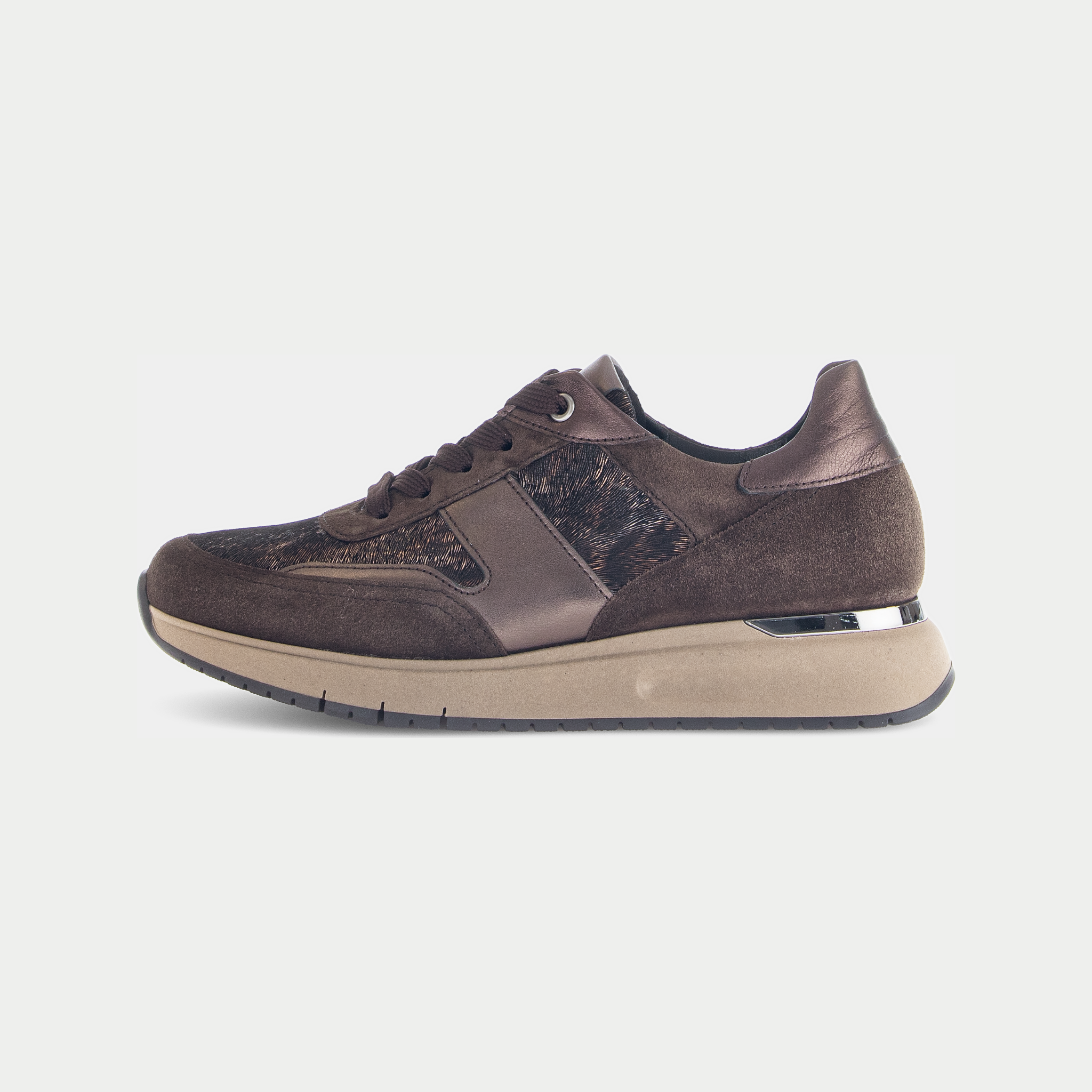 Thalor Brown/Bronce Leather Sneakers