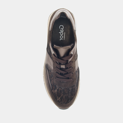 Thalor Brown/Bronce Leather Sneakers