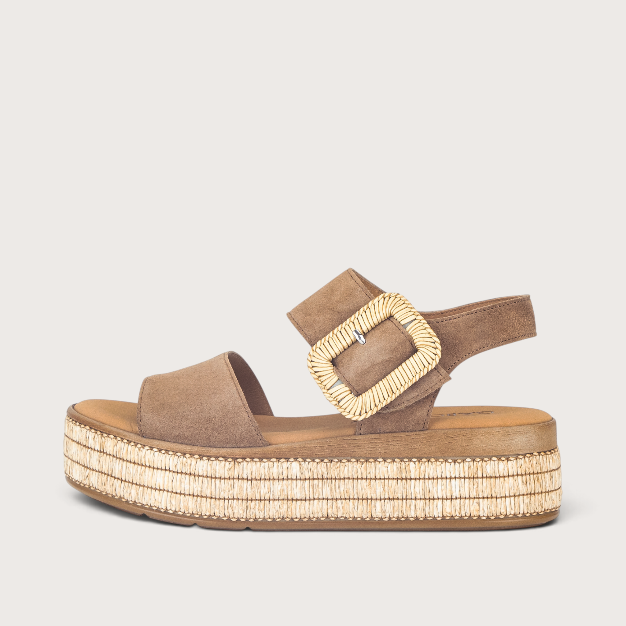 Crimson Peanut Suede Sandals