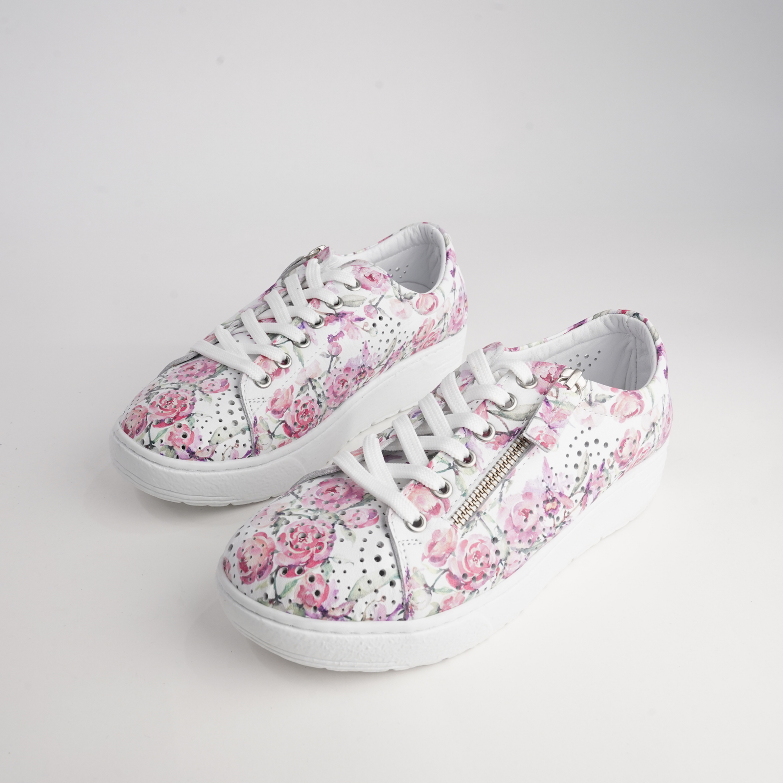 Eg11p Floral Leather Sneakers