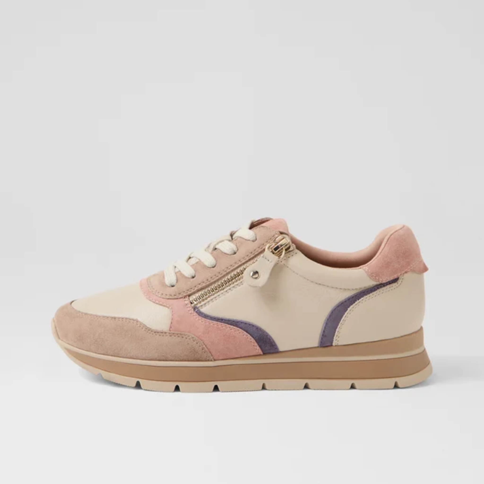 Narniea Almond Multi Leather Sneakers