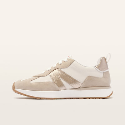 Axel II Golden Sand Leather Sneakers