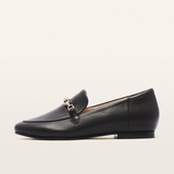 Ash II Black Leather Loafers