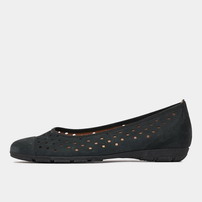 Skylar Nightblue Nubuck Suede Ballet Flats