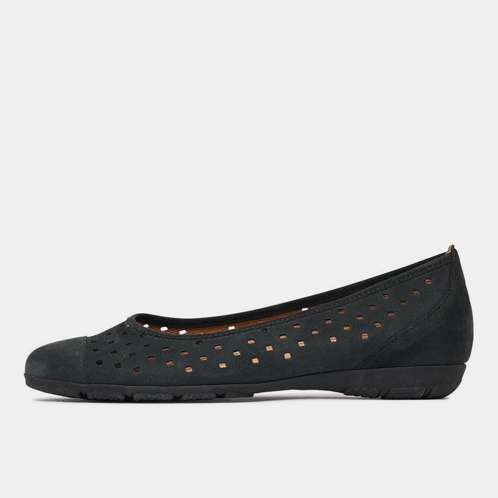 Skylar Nightblue Nubuck Suede Ballet Flats