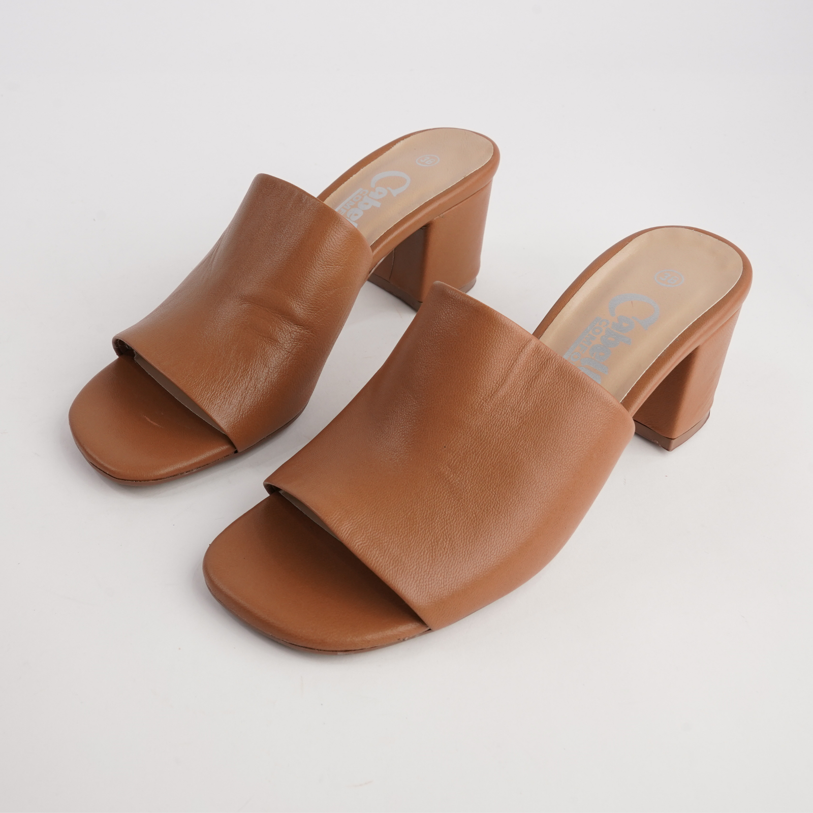 Marquee Tan Leather Heels