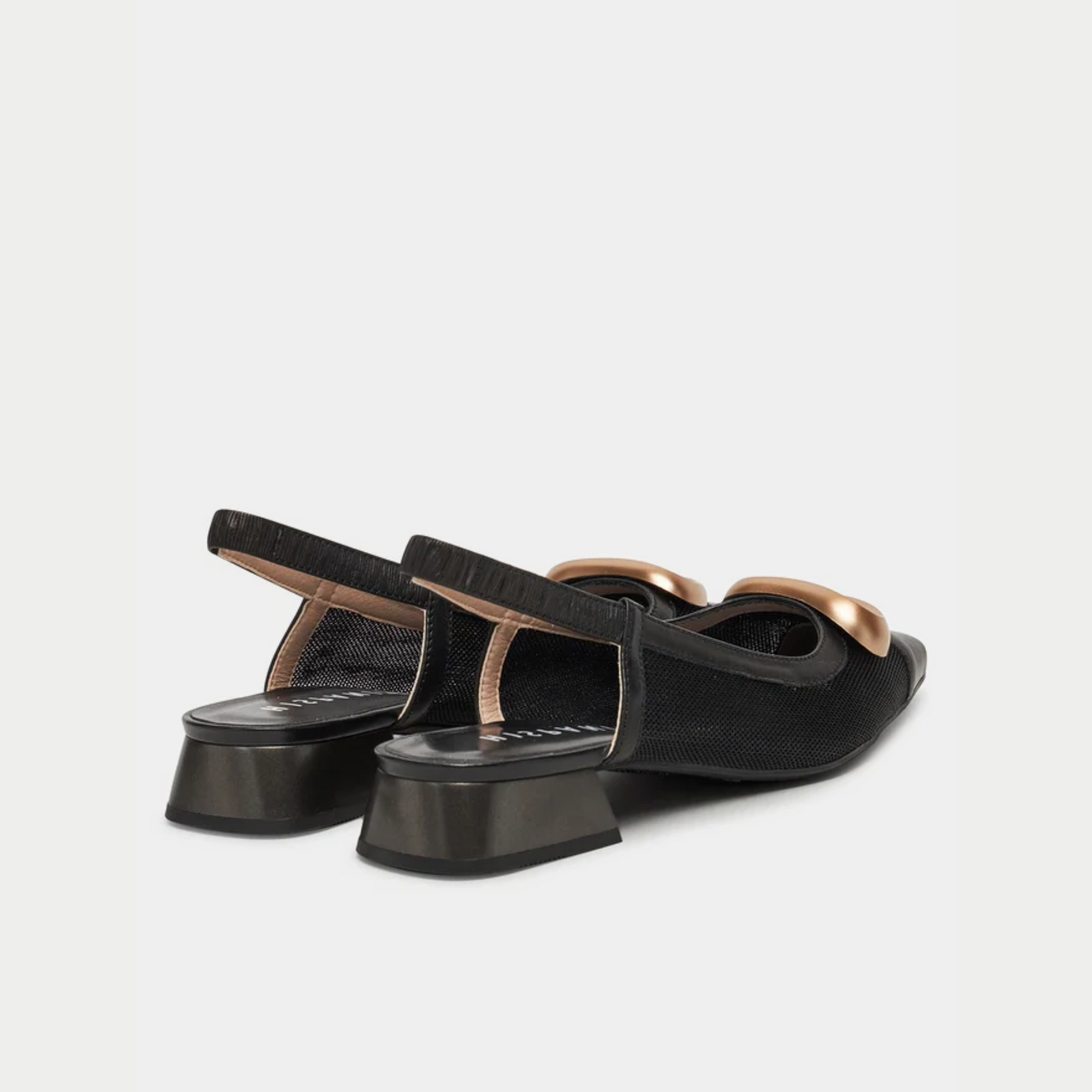 Hv253955 Black Leather Flats