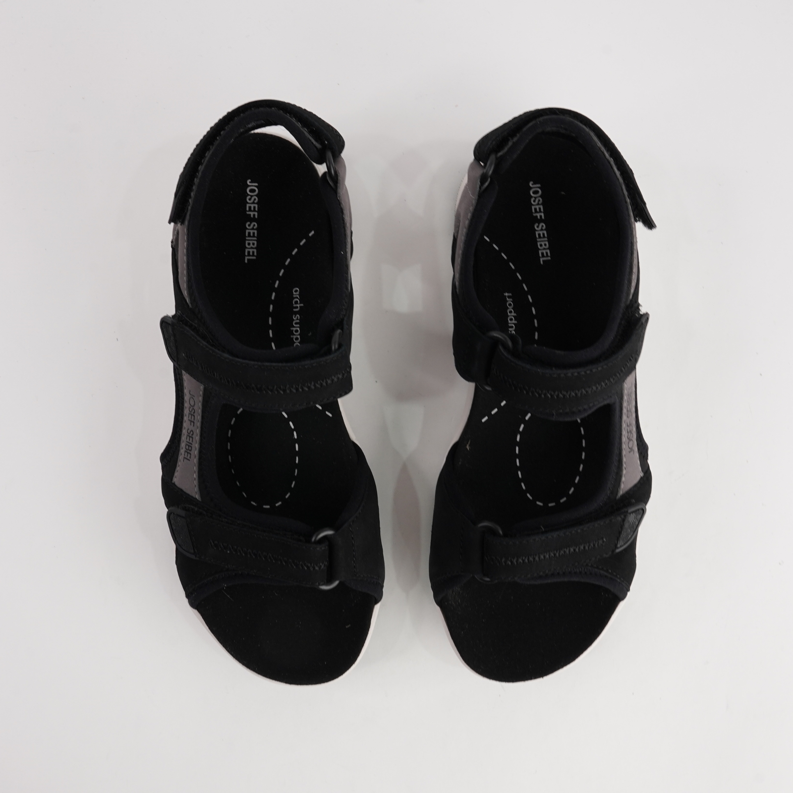 Estelle 02 Schwarz Combi Leather Sandals