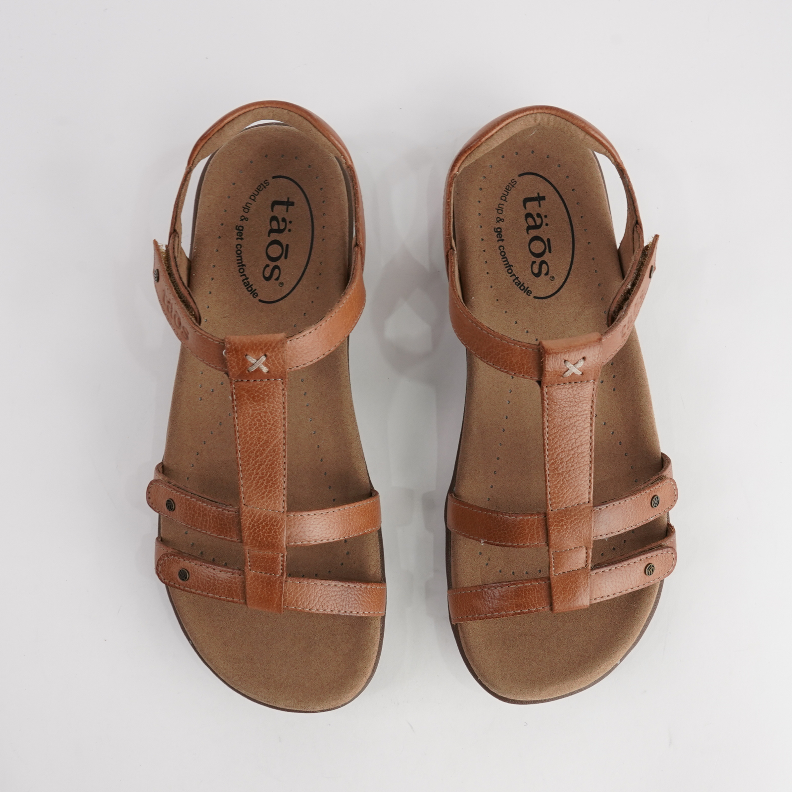 Trophy Honey Leather Sandals
