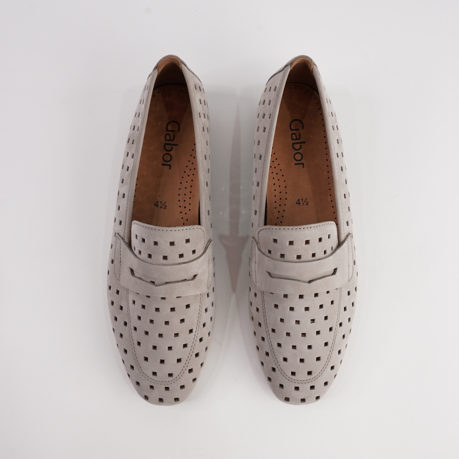 Dorothy Linen Nubuck Leather Loafers