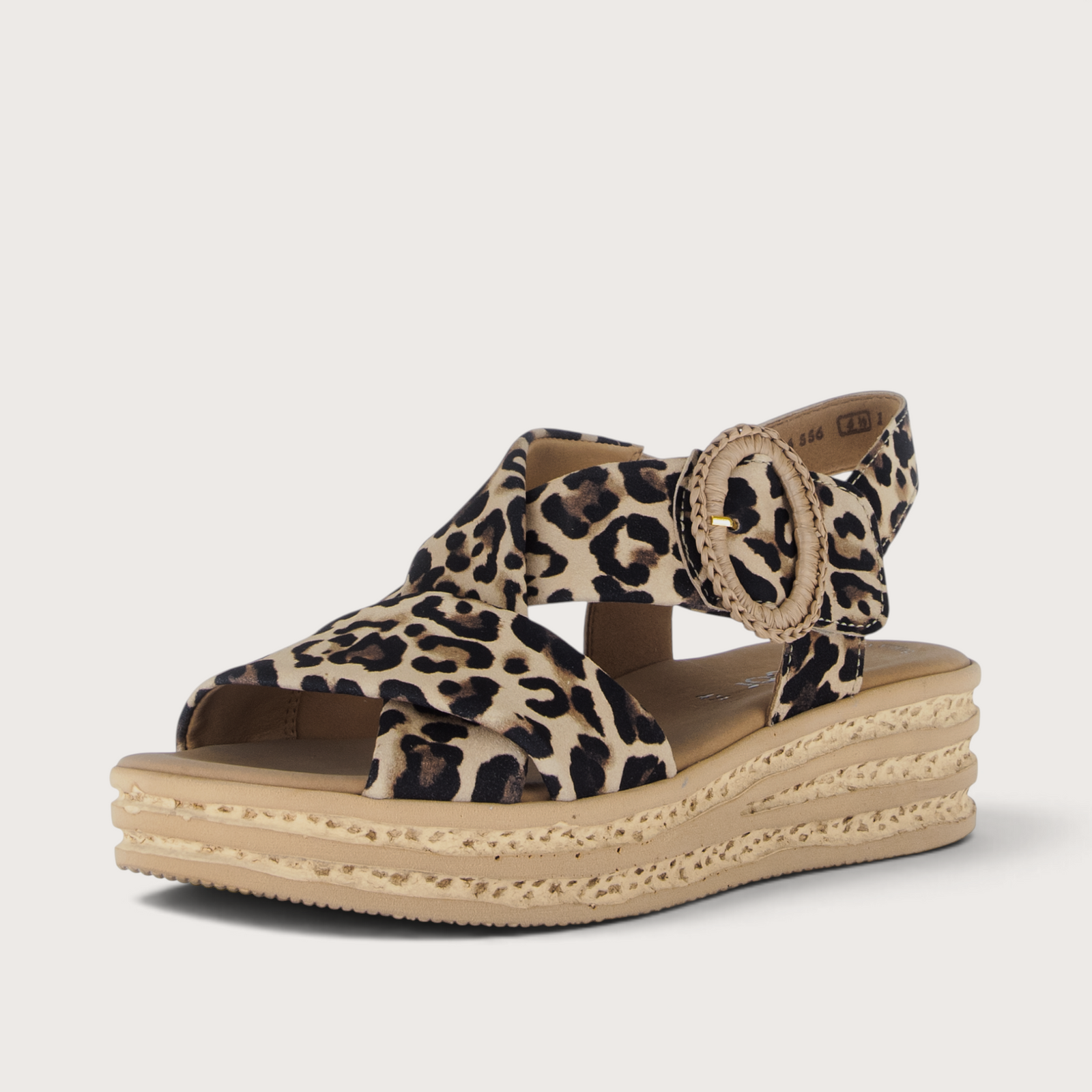 Miriad Leopard Suede Sandals
