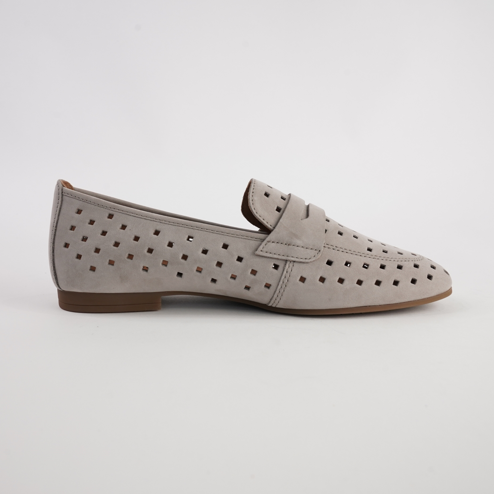 Dorothy Linen Nubuck Leather Loafers