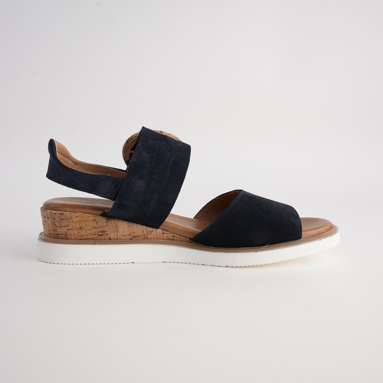 Aspen Navy Leather Sandals